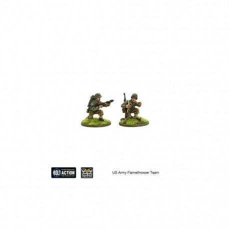 Bolt action - US army flamethrower team