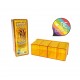Boite de rangement 4 cases jaune