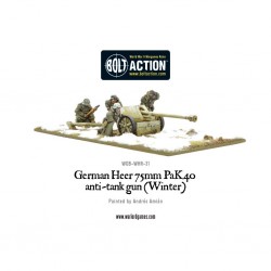 Bolt action - German heer 75mm PAK 40 anti-tank-gun (winter)