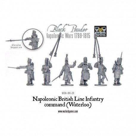 Black Powder - Waterloo (NapolEonic) British Line Infantry Command