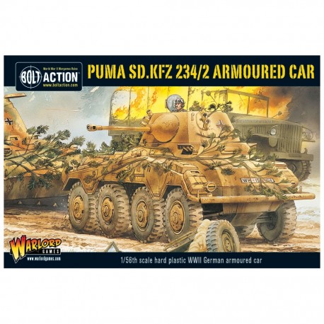 bolt action puma, sd.kfz 234/2 armoured car