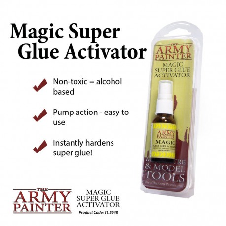 Magic super glue activator