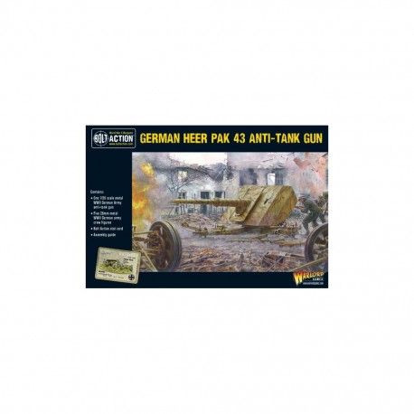 Bolt action german heer pak 43 anti-tank gun