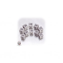 QW - D6 dice battle united kingdom gray & black