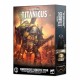 Adeptus titanicus - warbringer nemesis titan with quake & volcano cannon 