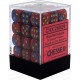 Chessex - Set de 36 dés 6 - Gemini - Bleu - Rouge/Or