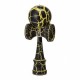 Kendama - crackle jaune - boule 6 cm