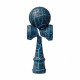Kendama - crackle bleu - boule 6 cm