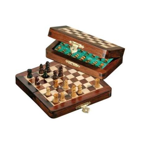 Echecs - coffret patine magnetique - 30 cm