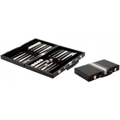 Backgammon - simili cuir - 38 cm - macajou