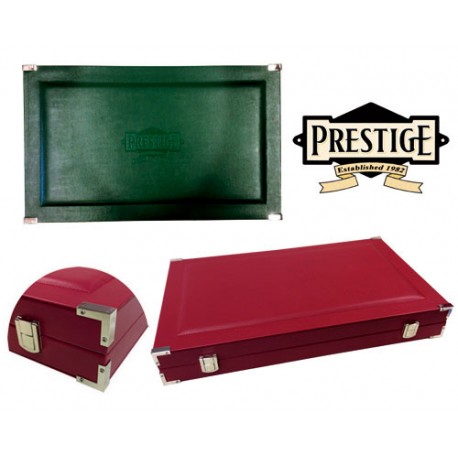 Backgammon - simili cuir - rouge - 46 cm
