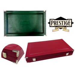 Backgammon - simili cuir 46 cm rouge/noir/vert