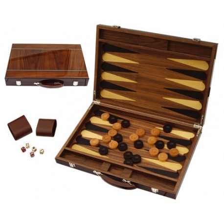 Backgammon - bois marquete luxe - 46 cm
