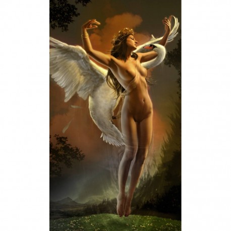 Puzzle - jeff wack - leda and the swan 1000pcs