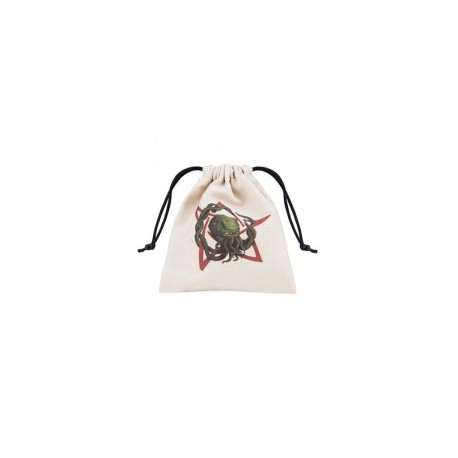 QW - dice bag cthulhu beige & multicolor