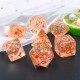 Kit de 7 des - JD - red flakes