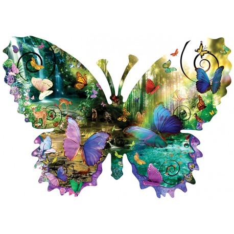 Puzzle - alixandra mullins - forest butterfly - 1000 pieces