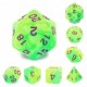 Kit de 7 des - JD - purple/green blend