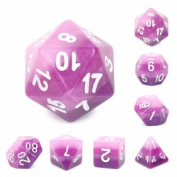 Kit de 7 des - JD - purple gradients
