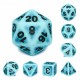 Kit de 7 des - JD - peacock ancient