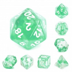 Kit de 7 des - JD - nebula green