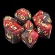 Kit de 7 des - JD - midnight rose