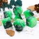 Kit de 7 des - JD - green gradients