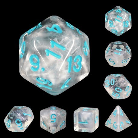 Kit de 7 des - JD - frozen heart