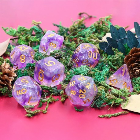 Kit de 7 des - JD - electric ivy