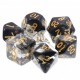 Kit de 7 des - JD - dark cloud