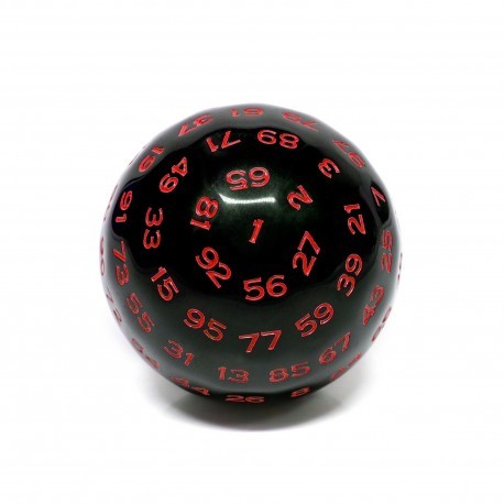 De a 100 faces - JD - black opaque/red ink
