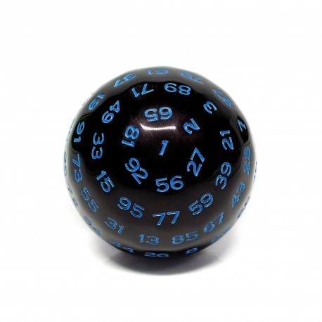 De a 100 faces - JD - black opaque/blue ink