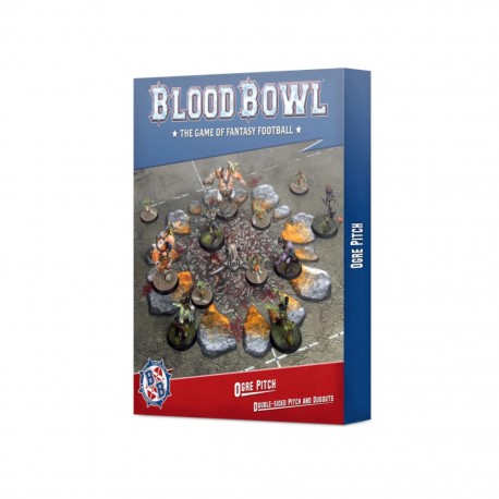 Blood bowl old - ogre team pitch & dugouts