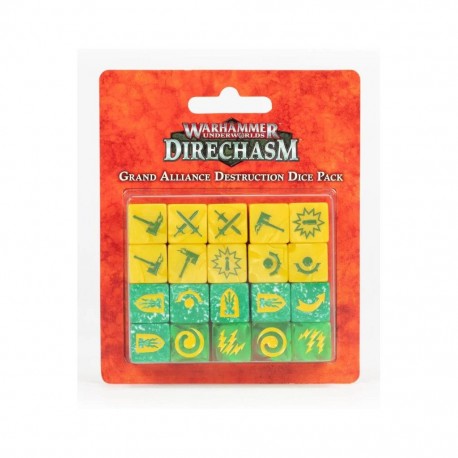Warhammer underworlds - direchasm - grand alliance destruction dice pack