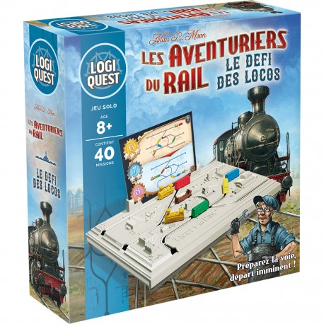 Logiquest - aventuriers du rail - le defi des locos