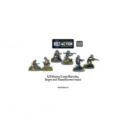 Bolt action - USMC bazooka , sniper & flamethrower team