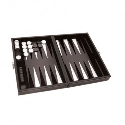 Backgammon - prestige 30 cm - gris