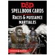 Dungeons & dragons - cartes races & puissance martiales
