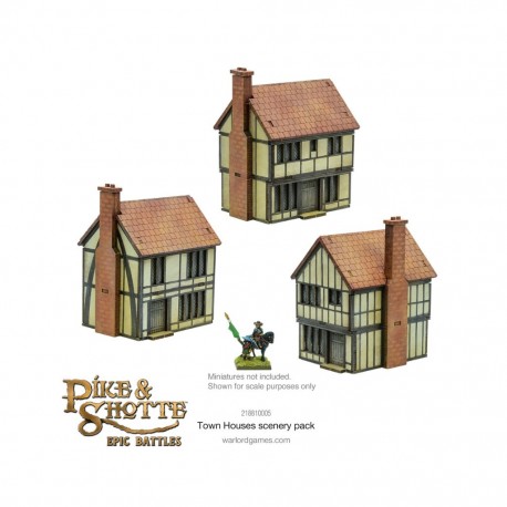 Pike & shotte epic battles - town houses scenery pack