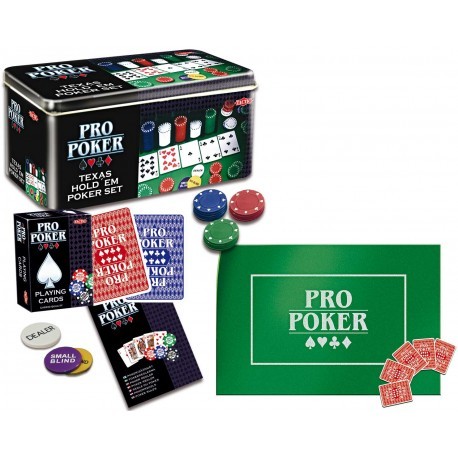 Poker - coffret texas hold' em poker set - metal - tactic