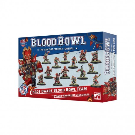 Blood bowl - chaos dwarf team - the zharr-naggrund ziggurats