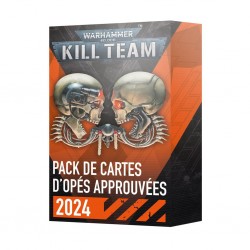 Kill team - pack de cartes d' opes approuvees 2024