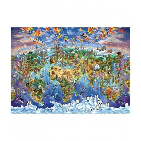 Puzzle - merveilles du monde - eurographics - 5000 pieces