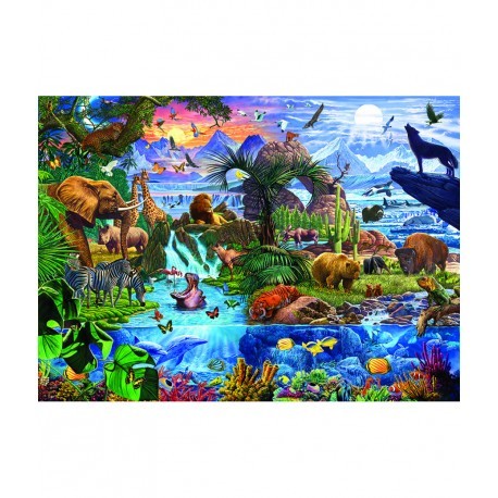 Puzzle - animaux du monde - eurographics - 5000 pieces
