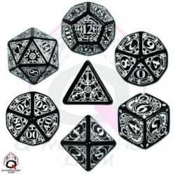 STEAMPUNK DICE SET NOIR/BLANC