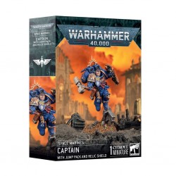 Space marines - captain with jump pack and relic shield 