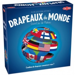 Drapeaux du monde - grand jeu de plateau - tactic