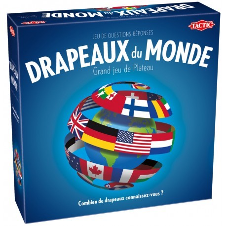 Drapeaux du monde - grand jeu de plateau - tactic