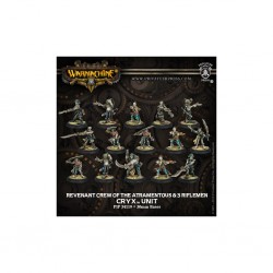 WARMACHINE CRYX REVENANT CREW OF THE ATRAMENTOUS UNIT WIITH THREE WEAPON ATTACHMENTS