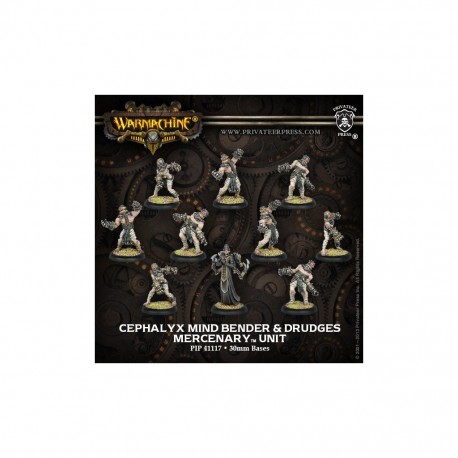 WARMACHINE MERCENARIES CEPHALYX MIND BENDER & DRUDGES UNIT